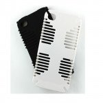Wholesale iPhone 5 5S Hybrid Grip Case (White-Black)